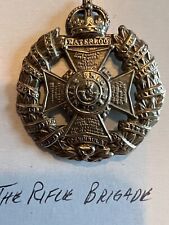 WW1 British Rifle Brigade Badge Pin Emblem British Military Collectable picture