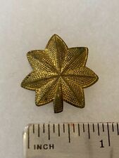 Authentic WWII US Army Major MAJ O4 Officer Insignia Lapel Pin BEVERLY HILLS picture