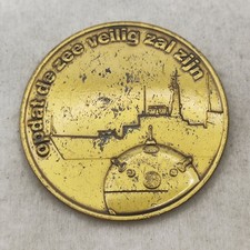 Royal Netherlands Navy Mine Service Challenge Coin OPDAT DE ZEE VEILIG ZAL ZIJN