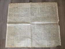 WWII D-Day Top Secret Field Used Airborne Map Valognes 1944 Normandy 