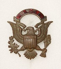 Military School Hat Badge - Bordentown Military Institute- nhm, s/b - Cadet 3039