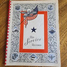 World War 2 WWII United States Military Service Record Book 