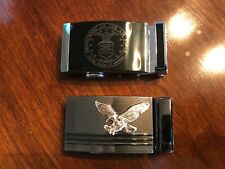 Lot of 2 Buckles DEPARTMENT OF THE AIR FORCE Belt Buckle, EAGLE picture
