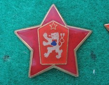 Military Badge People's Militias Army Hat Cap Czechoslovakia Communist Uniform