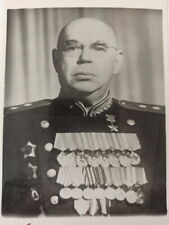 RARE ORIGINAL PHOTO OF HERO OF THE USSR GENERAL OF TANK TROOPS V.V. NOVIKOV.  picture