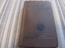 VINTAGE 1942 U.S. ARMY WW 2 SOLDIER POCKET JEWISH BIBLE HOLY SCRIPTURES BOOK picture