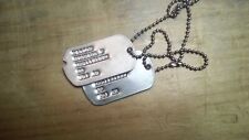ww2 custom notched military dog tags picture
