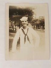 Vintage Military Photograph WWII Era Navy Sailor Going Off to War 4