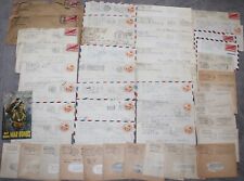 VINTAGE WWII SOLDIER CORRESPONDENCE LETTERS AFRICA ITALY LOT OF 47 picture