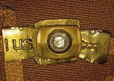 US Army TRANSPORTATION CORPS Rigger Made Belt And Buckle- TRENCH ART picture