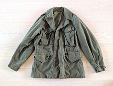 Vintage M-55 Green Military Field Jacket Size M (40) Cotton Sateen