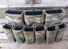 MULTICAM ESSTAC STYLE HIGH RIFLE & PISTOL POUCH COMBO FOR CHEST RIG OR VEST picture