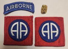 Original Vietnam War U.S. Army 82nd Airborne Division Patch With Svc Pin  picture