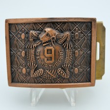 [779] Manchu Belt Buckle Eagle Brass Western Classic Design
