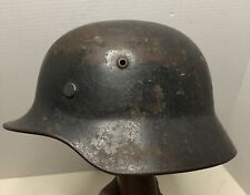 WW2 German Helmet M35 Q62 Named Former Double Decal w/ Liner WWII Original picture