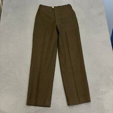 Vintage US Military Trousers Mens Size 31 x 33 Green Wool Pants picture