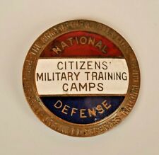 Vintage National Defense Citizens Military Training Camp Army Pin / Badge picture