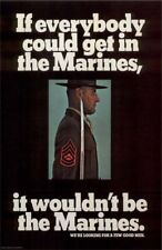 Vintage U.S. MARINES Recruiting Poster 