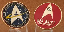 2” Gold Star Trek Red Shirt I May Not Make It Challenge Coin Funny Trekkie picture