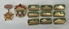 Soviet Badge Weapons of Victory WWII WW2 - Tanks of The USSR - Set 11 Pieces
