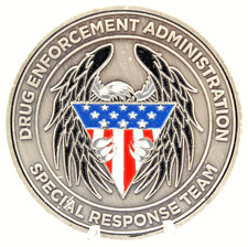 DEA Miami Field Division SRT Special Response Team Challenge Coin 2in