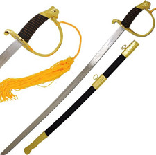 36" Medieval Warrior CSA Cavalry Sword-Leather Wrapped Handle and Scabbard