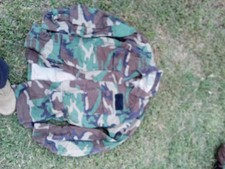 BDU Shirt Medium Long Hot Weather Ripstop Woodland Camo USGI Army