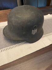RARE German WW2 M35 Helmet With Decal And Liner, Chinstrap EXCELLENT Condition picture