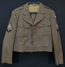 WW2 US Army Technician 4th Grade 6th Service Command English Tailored Ike Jacket picture