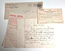 79th OVI Civil War wife's pension paper ephemera Leesburg & Cincinnati Ohio