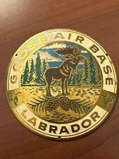 Goose Bay Air Base Labrador USAF Northeast Air Command Brass Award w/ Moose picture