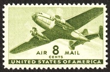 Only airmail issue during WW2 us/usa 1944 stamp MINT choice gem