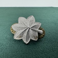 US Military Lieutenant Colonel Silver Tone Oak Leaf Rank Insignia Pin