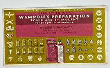 WWII Era Ink Blotter Wampole's Tonic Weireter's Pharmacy Military Rank Chicago picture