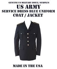 US ARMY MILITARY MEN'S 40R CLA SERVICE DRESS BLUE BLUES ASU UNIFORM COAT JACKET picture