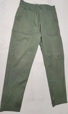 Vintage OG-507 Pants Mens 38x33 Green Sateen Utility Army Navy Trousers OG-107