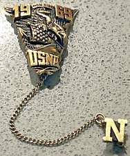 VTG US NAVAL ACADEMY 14k Gold Graduation Pin: Class of 1969; 5.1 Grams USNA Navy picture