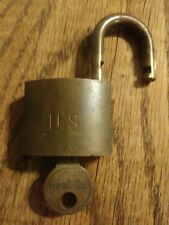 WW2 US Military Brass Lock American USA Junkung Bros. Footlocker padlock picture