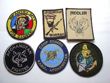 War in Afghanistan 2001-2021 One Lot of 6 patches Afghan Made Patch Lot #4
