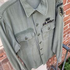Vintage Vietnam War US Army OD Fatigue Shirt Special Forces Estate Find  Cool picture