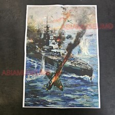 1944 WW2 USA AMERICA AIRCRAFT BOMBER WARSHIP BATTLE ART PROPAGANDA POSTER G106
