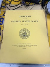 Uniforms Of The US Navy 1776-1896, Set of 12 Prints US Naval History Div. 1966
