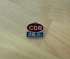 VINTAGE CUBAN PIN BADGE SEPTEMBER 28TH, ANNIVERSARY OF THE CDR COLLECTIBLE