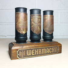 WW2 Set Of Shot Glasses From Authentic German FLAK Casing Wehrmacht picture