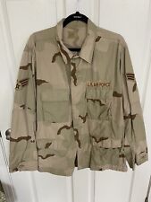 Vintage US Air Force Genuine Military Desert  Camo Coat Cold Weather Jacket Sz L picture