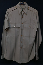 WW2 US Army AAF Regulation Khaki Officers Shirt 15 x 35 Wartime Production, Mint picture