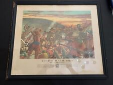 Vintage Knocking Out The Moros Jolo Island Philippines War Art Print Framed picture