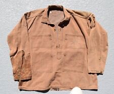 RARE Vintage WWI Pullover Mens Shirt, Donut Buttons, Label, Army Rifle Insignia picture