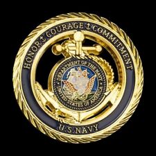 Navy Gold Challenge Coin - Excellent Gift - Shipped Free from the US to US picture