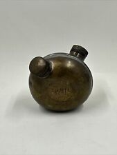 Vintage Antique Russian WW2 Army Brass Double Gun Rifle Oil Container Can picture